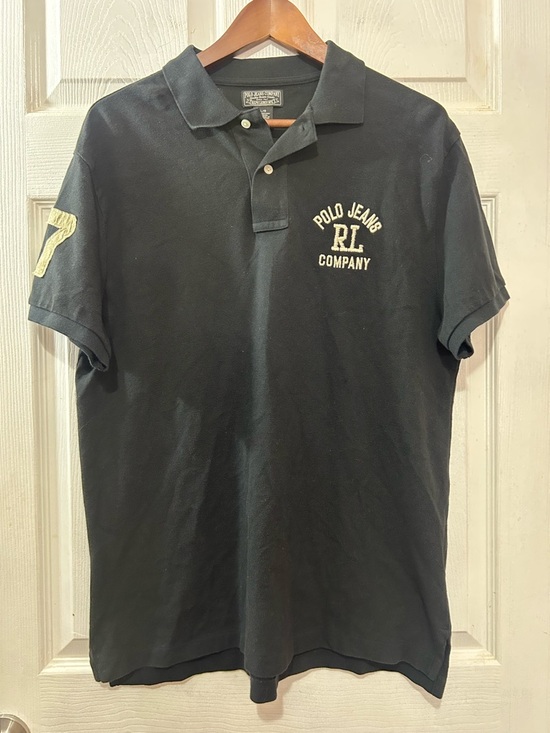 Polo Ralph Lauren Other - Polo Jeans Co. Ralph Lauren Men’s Large Black Pique Polo Shirt Embroidered RL 67
